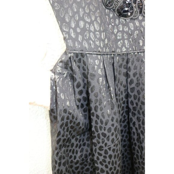 Donna Morgan Beaded Sequins Fit & Flare Dress-Sparkles-6-Pockets-New w/Tags - Picture 3 of 16